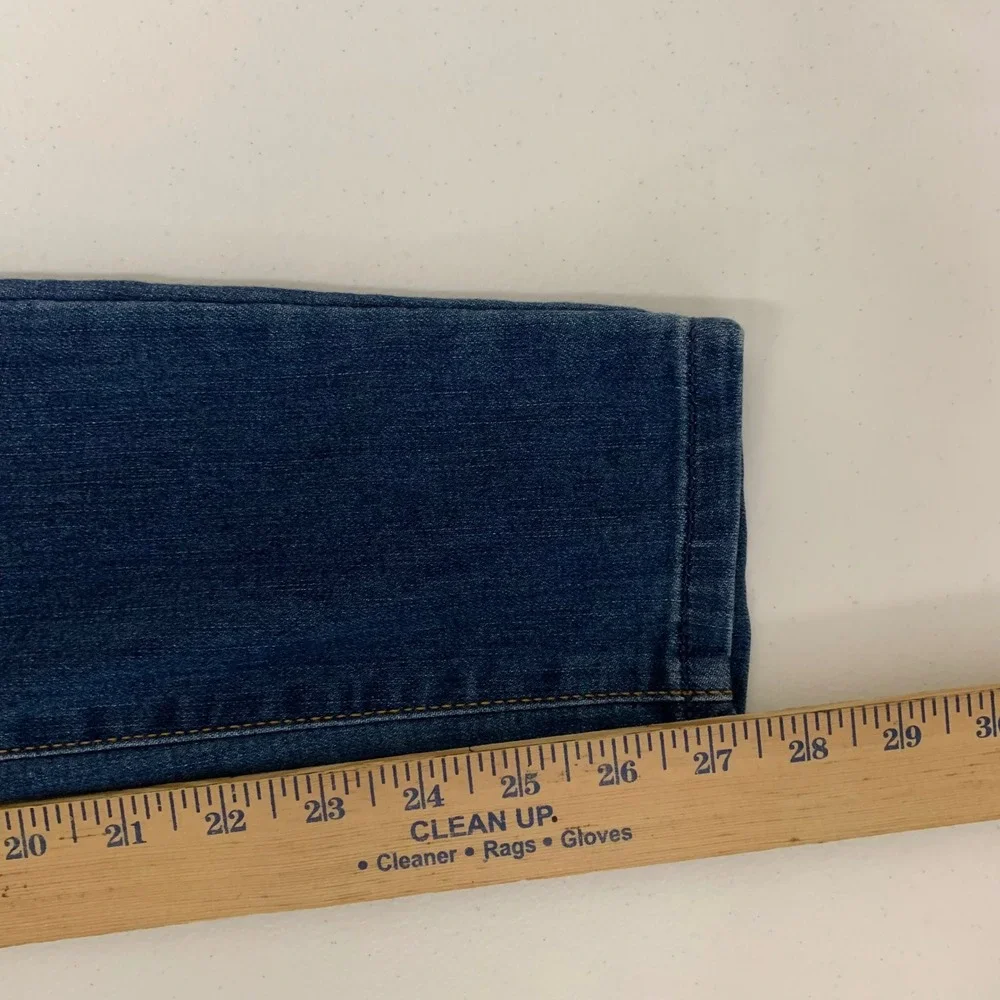 Levi's 720 High Rise Super Skinny Jeans Girls 14 Blue Dark Wash Adjustable Waist